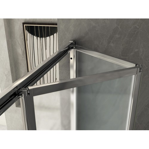 Box Doccia Nicchia Porta a Libro Opaco 6mm | BricoShop24