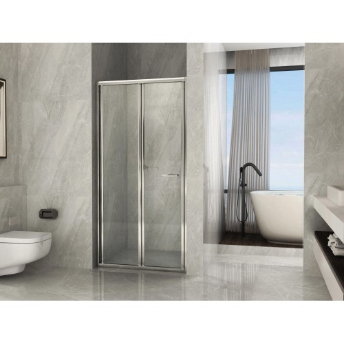 Box Doccia Nicchia Porta a Libro 60 70 80 90 100 Cristallo 6 mm | BricoShop24