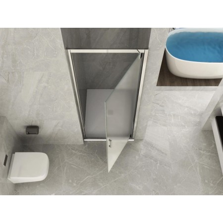 Box Doccia Nicchia 6 mm Anta Battente 65 70 75 80 Porta Parete Cristallo Vetro | BricoShop24