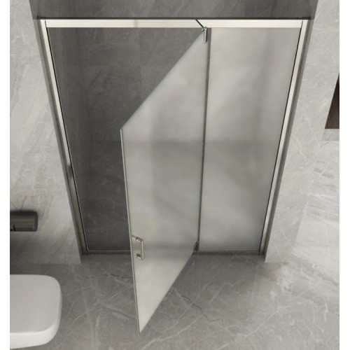 Box Doccia Nicchia Vetro Opaco 6 mm Anta Fissa Battente 90 100 110 120 130 140 | BricoShop24