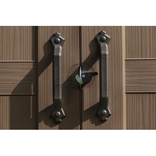 Keter Casetta per Attrezzi Factor 256x182 con Pavimento Interno da Giardino