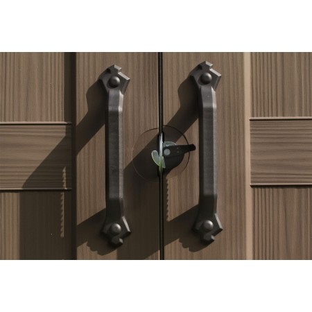 Keter Casetta per Attrezzi Factor 256x182 con Pavimento Interno da Giardino