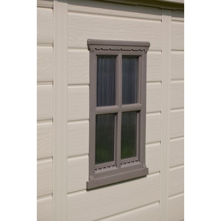 Keter Casetta per Attrezzi Factor 256x182 con Pavimento Interno da Giardino