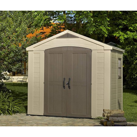Keter Casetta per Attrezzi Factor 256x182 con Pavimento Interno da Giardino