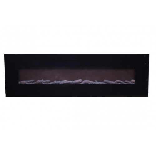 Caminetto Elettrico da Parete 180 cm con Fiamma Finta a Led 1500W