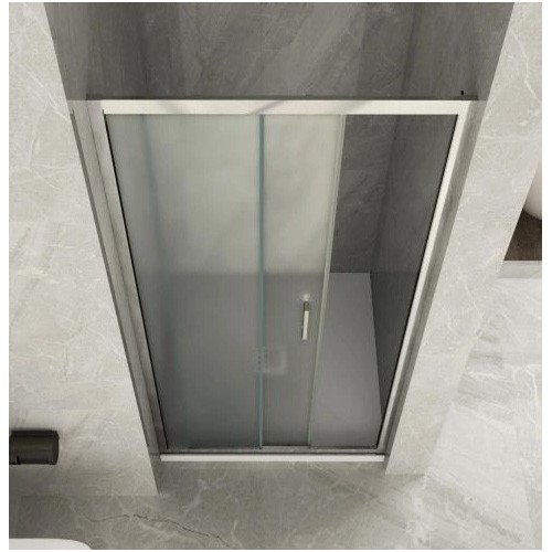 Porta Scorrevole Box Doccia per Nicchia Anta Vetro Opaco 6 mm