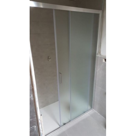 Porta Scorrevole Box Doccia per Nicchia Anta Vetro Opaco 6 mm