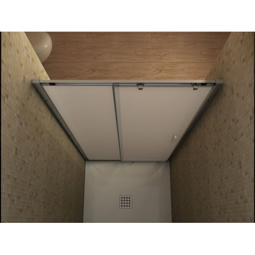 Porta Scorrevole Box Doccia per Nicchia Anta Vetro Opaco 6 mm