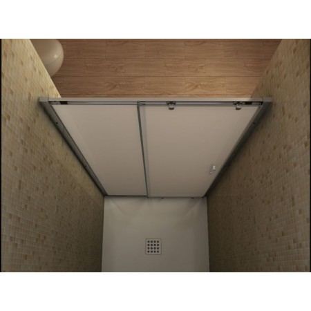 Porta Scorrevole Box Doccia per Nicchia Anta Vetro Opaco 6 mm