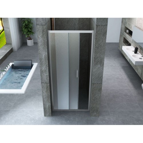 Porta Scorrevole Box Doccia per Nicchia Anta Vetro Opaco 6 mm
