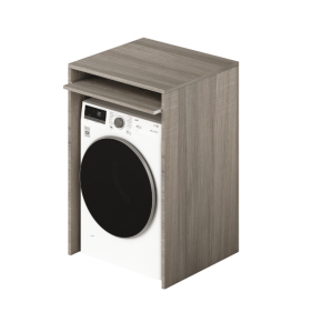 Mobile Copri Lavatrice Asciugatrice in Legno Olmo con Ripiano Estraibile | Bricoshop24 2