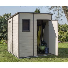 Keter Casetta Addossata Armadio in Resina PVC Box da Giardino 2