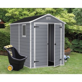 Keter Casetta per Esterno da Giardino grigia 1.8x2.3 metri in Resina Porta Attrezzi 2