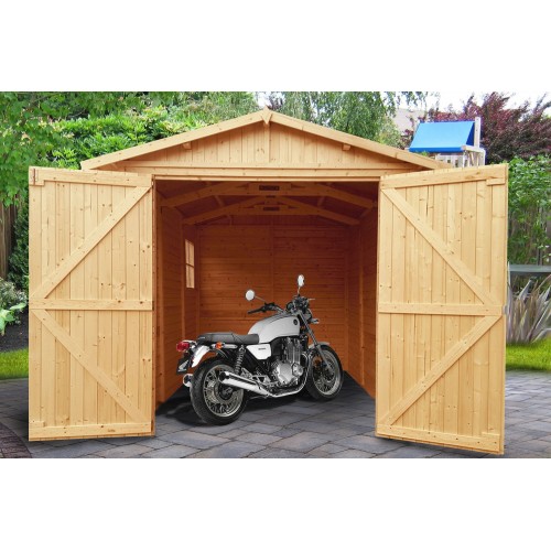 Casetta in Legno 2.4x3.2 a Pannelli 17 mm Garage Box Rimessa Moto
