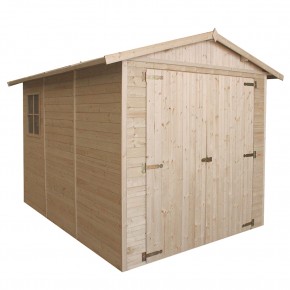 Timbela Casetta in Legno 2.4x3.2 Garage Box Moto Ripostiglio a Pannelli