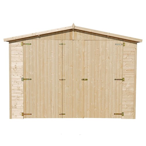 Casetta Garage in Legno 3x5 mt a Pannelli Box Parcheggio Auto Carport