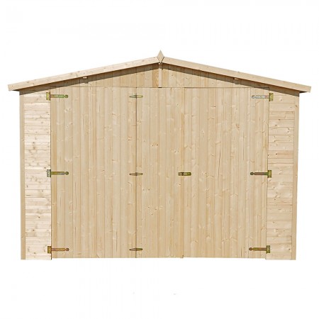 Casetta Garage in Legno 3x5 mt a Pannelli Box Parcheggio Auto Carport