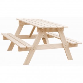 Tavolo da Pic Nic in Legno per Bambini Tavolino con Panche
