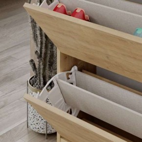 Scarpiera 4 Ante a Ribalta Doppie Legno Rovere Chiaro | BricoShop24 2