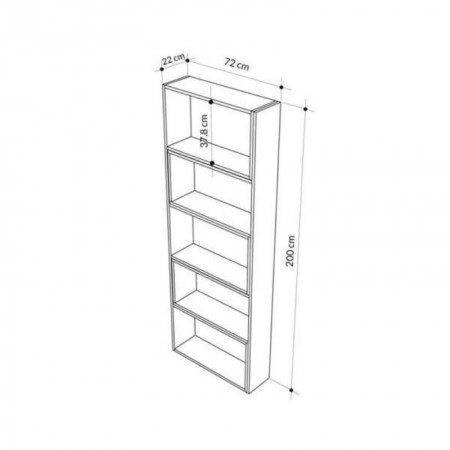 Libreria Estensibile Moderna Angolare Rovere | Bricoshop24