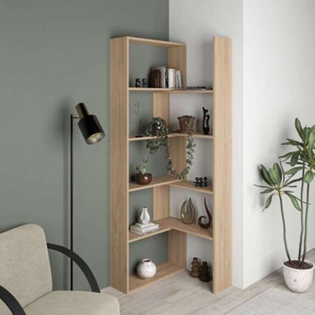 Libreria Estensibile Moderna Angolare Rovere | Bricoshop24
