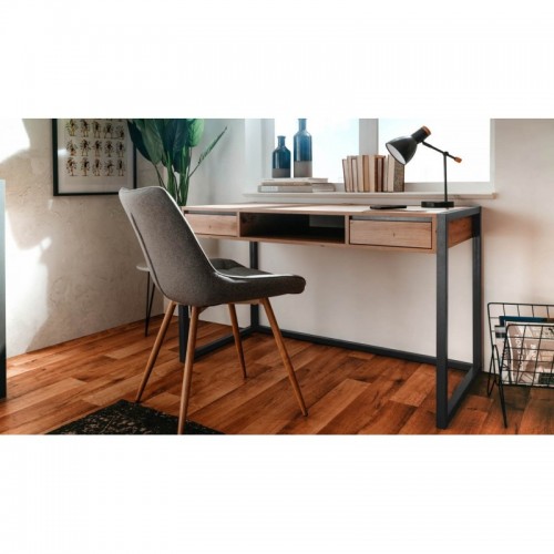 Scrivania Moderna Antracite da Ufficio in Legno e Ferro | BricoShop24