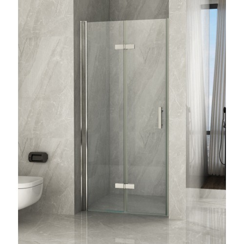 Box Doccia a Nicchia Libro 60 70 80 90 100 8 mm 1 Anta Parete in Cristallo Vetro