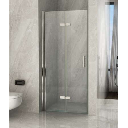 Box Doccia a Nicchia Libro 60 70 80 90 100 8 mm 1 Anta Parete in Cristallo Vetro