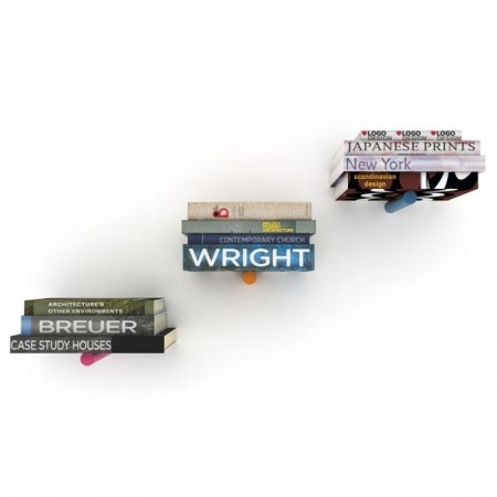 Mensole a Scomparsa Colorate Porta Libri Moderne | BricoShop24