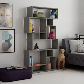 Libreria Orizzontale Verticale Bifacciale Moderna Cemento | BricoShop24