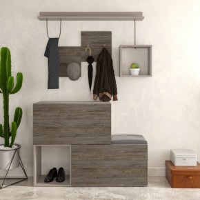 Mobile da Ingesso in Legno Vintage con Scarpiera Appendiabiti