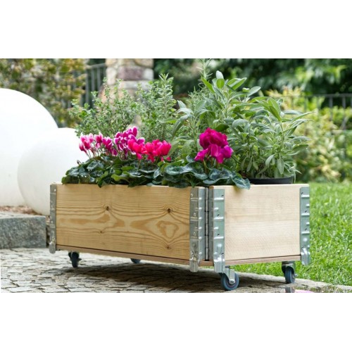 Fioriera da Balcone Giardino Rettangolare da Esterno Portavaso Legno | BricoShop24
