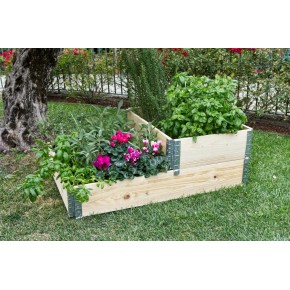 Fioriera da Giardino in Legno Portavso Rettangolare da balcone 80x120 | BricoShop24 2