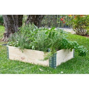 Fioriera da Giardino in Legno Portavso Rettangolare da balcone 80x120 | BricoShop24