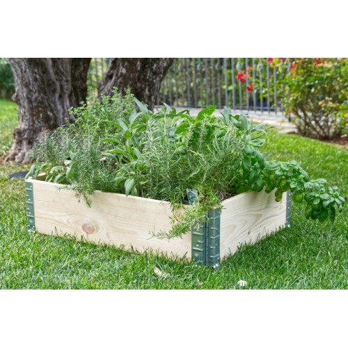 Fioriera in Legno 80x60 da Giardino Portavaso Rettangolare | BricoShop24