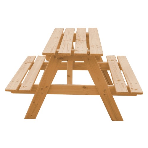 Tavolino Picnic in Legno per Bambini Tavolo con 2 Panche da Pic Nic