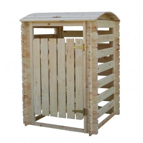 Armadio in Legno per Bidone Spazzatura Secchio Immondizia da Giardino