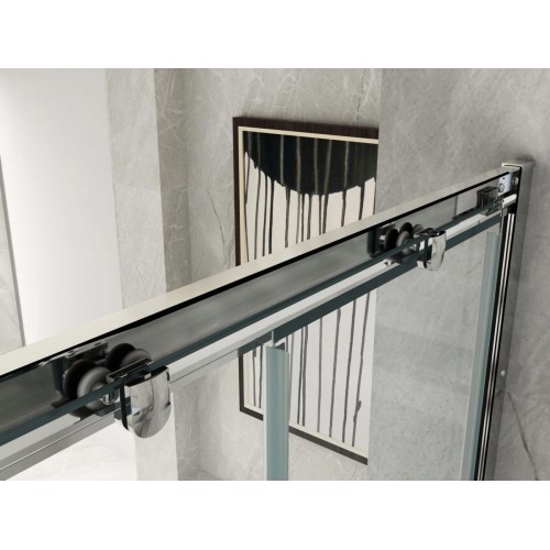 Box Doccia Cristallo 6 mm Vetro Angolo 2 Lati Scorrevole Quadrato Rettangolare