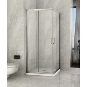 Box Doccia Cristallo 6 mm Vetro Angolo 2 Lati Scorrevole Quadrato Rettangolare 2