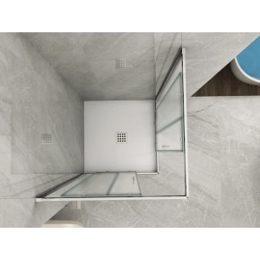Box Doccia Angolare Vetro 6 mm Opaco Scorrevole Quadrato o Rettangolare 2