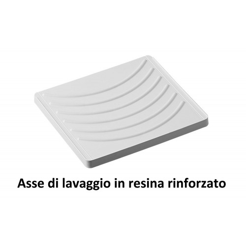Lavatoio con Mobiletto 50x50 in Legno Pilozzo per Lavanderia da Interno | Bricoshop24