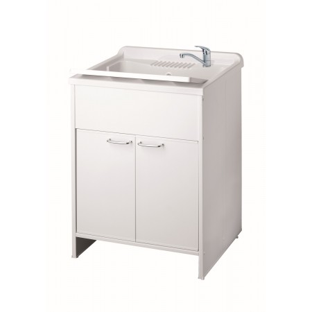 Lavandino Lavatoio per Esterno con Mobiletto 60x60 Pilozzo in Resina | Bricoshop24