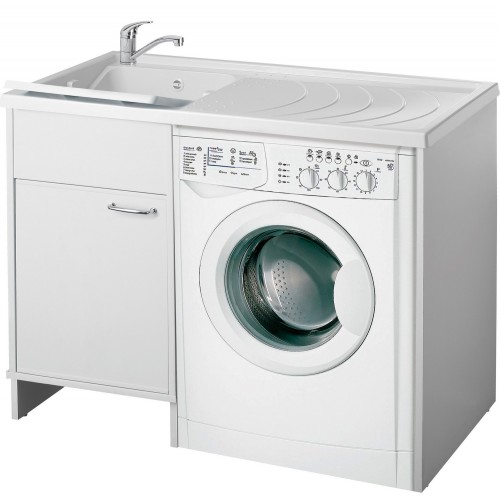 Mobile Lavatrice con Lavatoio in Resina Lavandino Lavanderia | Bricoshop24
