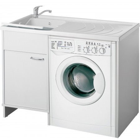 Mobile Lavatrice con Lavatoio in Resina Lavandino Lavanderia | Bricoshop24