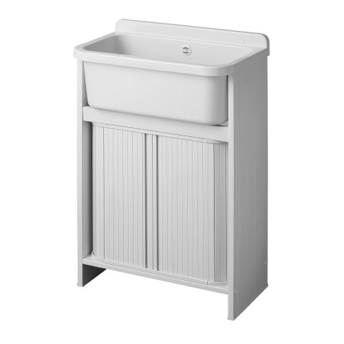 Lavatoio per Esterno con Mobiletto 55x78 in Resina Lavanderia | Bricoshop24
