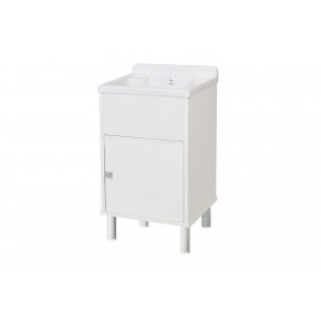 Lavatoio da Esterno Salvaspazio 43x35 in Resina con Sifone Mobile Lavanderia