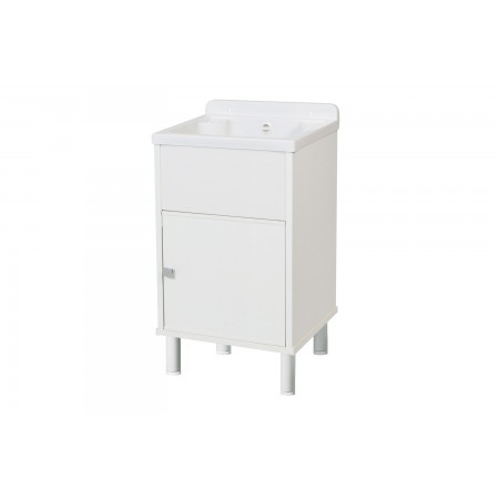 Lavatoio da Esterno Salvaspazio 43x35 in Resina con Sifone Mobile Lavanderia