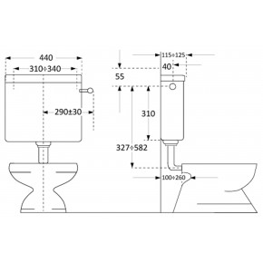 Cassetta WC Bagno Bianca a Muro a Zaino Bassa | Bricoshop24 2