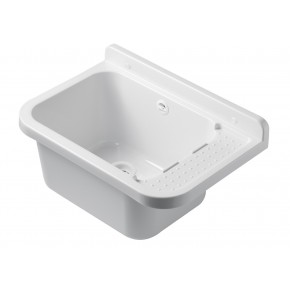 Acquaio per Esterno 50x34 Pilozzo a Muro Lavandino Terrazzo in Resina