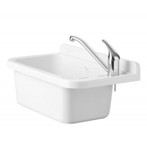 Pilozzo per Esterno 60x34 Lavello a Muro da Terrazzo Bagno Lavanderia